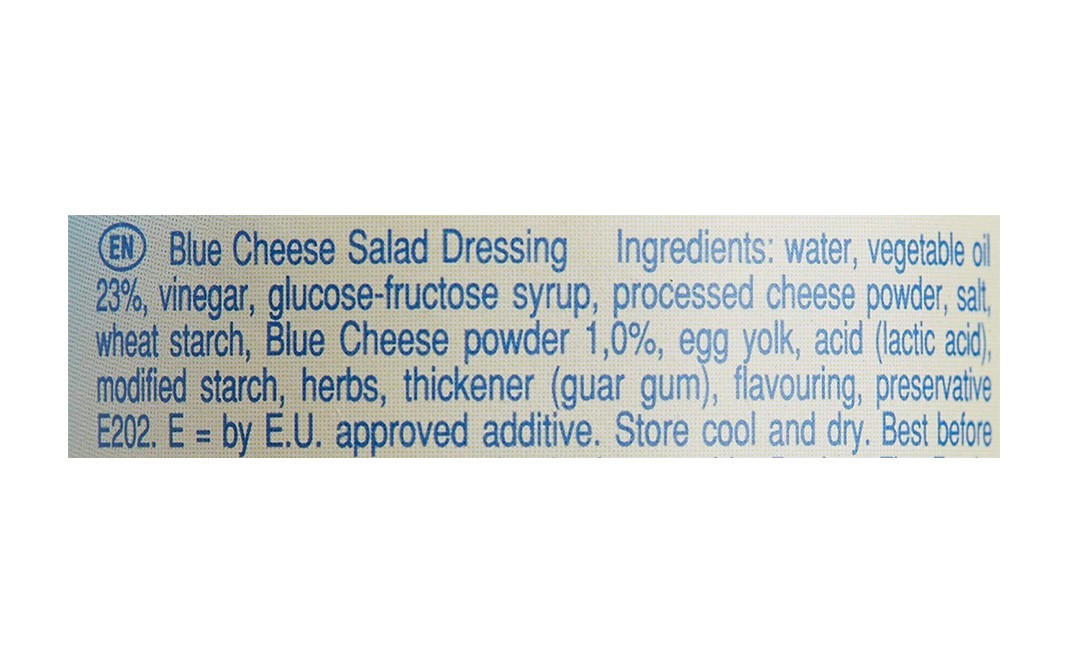Remia Blue Cheese Salad Dressing   Glass Bottle  250 grams